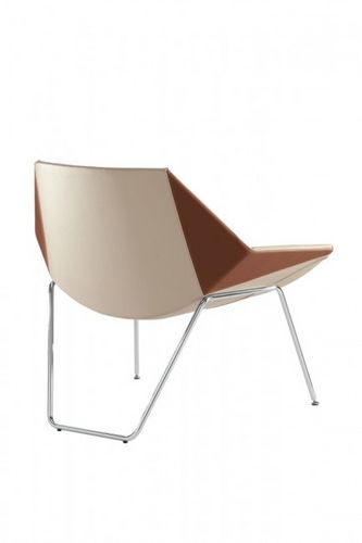 Chaise contemporaine - KAYAK - KASTEL srl - en tissu / tapissée / luge