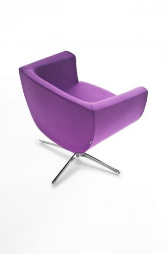 Chaise contemporaine - KOPPA - KASTEL srl - en tissu / avec piètement en métal / tapissée