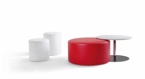 Pouf contemporain - KROFF - KASTEL srl - en simili cuir / pour établissement public
