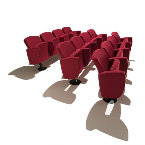 Fauteuil d'auditorium contemporain - KADENZA TIP-UP  - KASTEL srl - en textile / professionnel