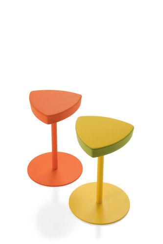 Tabouret de bar contemporain - KENSHO STOOL - KASTEL srl - avec piètement en métal / à hauteur réglable / orange