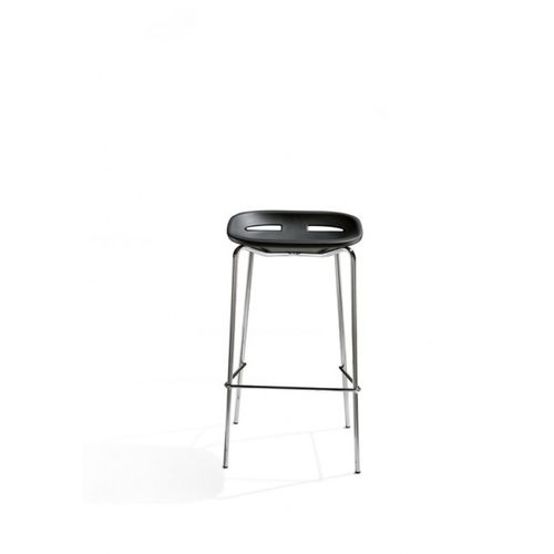 Tabouret de bar contemporain - KLOU - KASTEL srl - en polyuréthane / pivotant / noir
