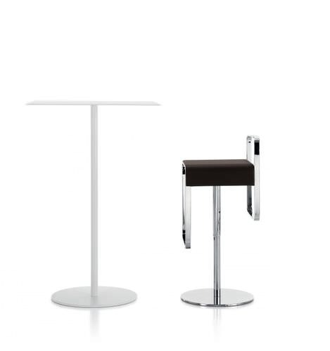Table mange-debout contemporaine - KAPÌO   - KASTEL srl - en acier / carrée / professionnelle
