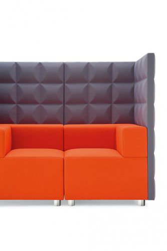 Canapé modulable - KUADRA TOP - KASTEL srl - contemporain / en tissu / avec dossier haut