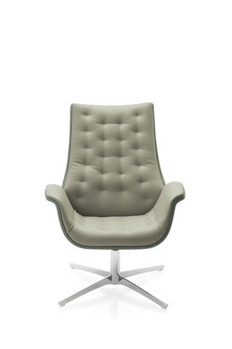 Fauteuil visiteur contemporain - KRITERIA waiting - KASTEL srl - en tissu / professionnel / pivotant