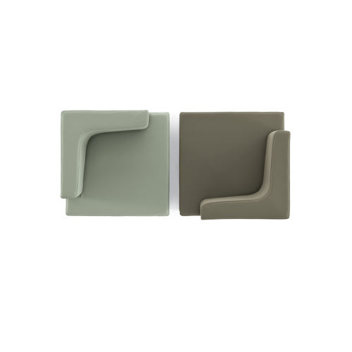 Fauteuil visiteur contemporain - KENION - KASTEL srl - en tissu / modulable / noir