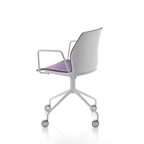 Chaise visiteur contemporaine - KALEA SWIVEL - KASTEL srl - en métal / en polypropylène / piètement étoile