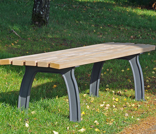 Banc public classique - BITBURG - Gem. Westeifel Werke GmbH - en bois / en fonte / sans dossier