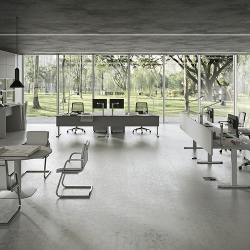 Bureau pour open space - KAMOS PURE  - NEWFORM Ufficio - contemporain / en bois / en métal