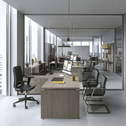 Bureau contemporain - KAMOS PLUS - NEWFORM Ufficio - en bois / en métal / en mélaminé