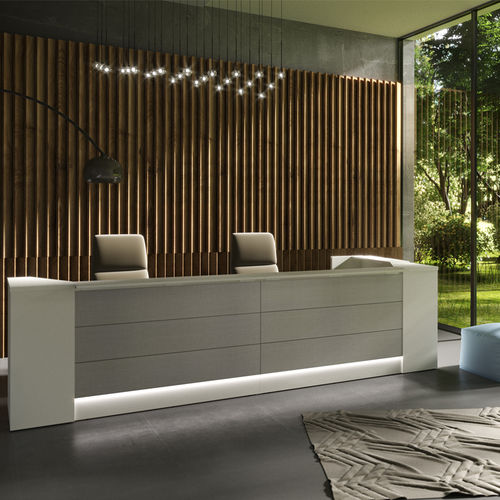 Banque d'accueil en L - MIRÓ - NEWFORM Ufficio - en bois