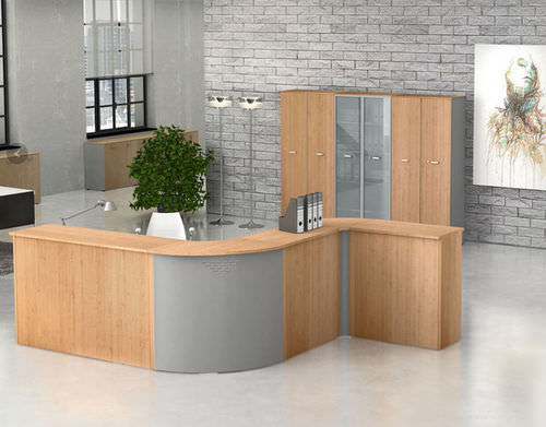Banque d'accueil en bois - KAMOS - NEWFORM Ufficio