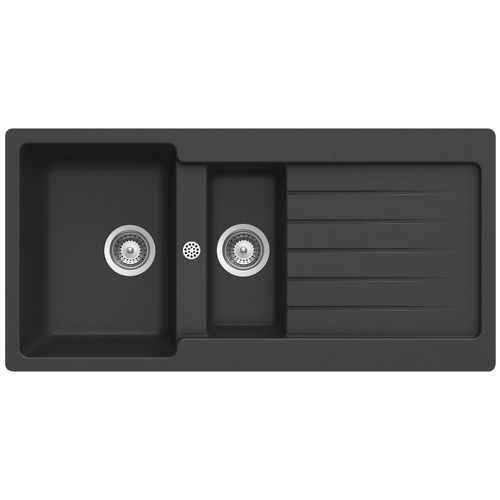 Évier 2 bacs - 100 - RODI HOME – kitchen sinks and accessories - avec égouttoir / en composite / encastrable