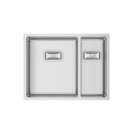 Évier 2 bacs - BOX LUX 55 - RODI HOME – kitchen sinks and accessories - sans égouttoir / en inox brossé / encastrable
