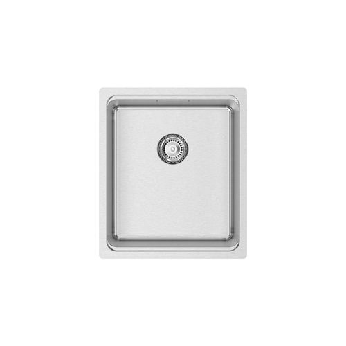 Évier 1 bac - UNA 34 - RODI HOME – kitchen sinks and accessories - avec égouttoir / en acier inoxydable poli / encastrable