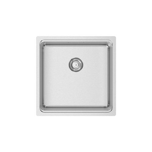 Évier 1 bac - UNA 40 - RODI HOME – kitchen sinks and accessories - avec égouttoir / en acier inoxydable poli / encastrable