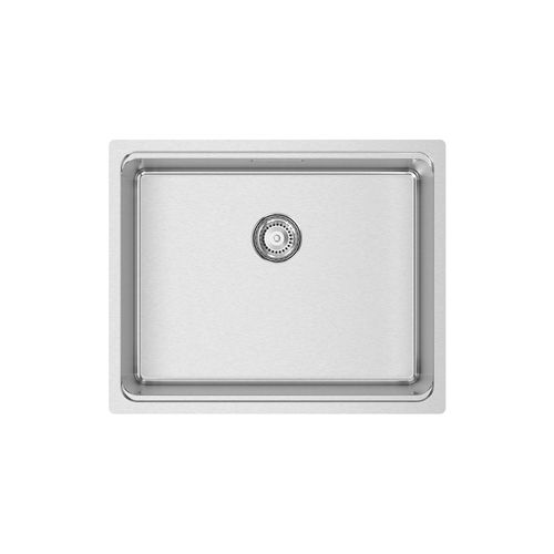 Évier 1 bac - UNA 50 - RODI HOME – kitchen sinks and accessories - avec égouttoir / en acier inoxydable poli / encastrable