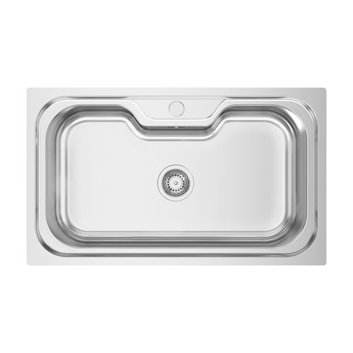 Évier 1 bac - BIG ONE - RODI HOME – kitchen sinks and accessories - sans égouttoir / en acier inoxydable poli / encastrable