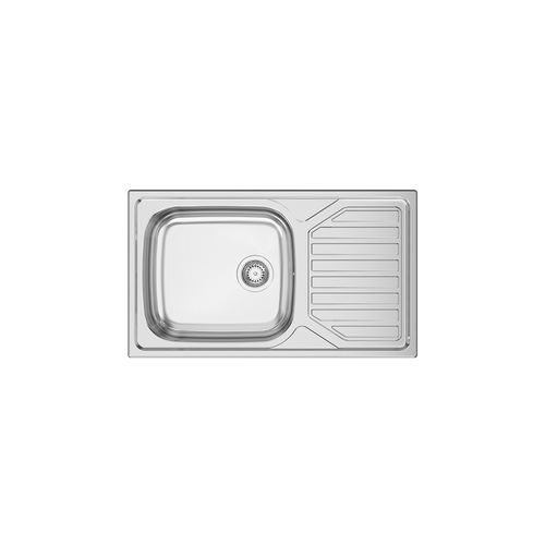 Évier 1 bac - OKIO LINE 103 - RODI HOME – kitchen sinks and accessories - avec égouttoir / en acier inoxydable / en acier inoxydable poli