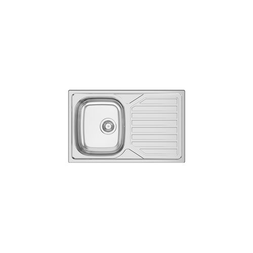 Évier 1 bac - OKIO LINE 80 - RODI HOME – kitchen sinks and accessories - avec égouttoir / en acier inoxydable / en acier inoxydable poli