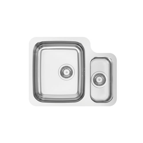 Évier 2 bacs - DUO 60 - RODI HOME – kitchen sinks and accessories - sans égouttoir / en acier inoxydable poli / sous plan