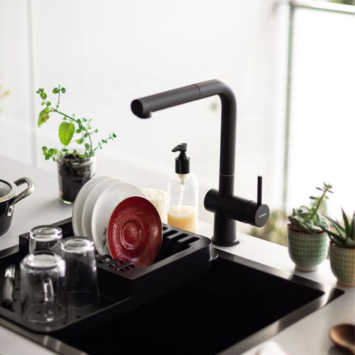 Mitigeur à poser - LINE MN 807 B - RODI HOME – kitchen sinks and accessories - en acier inoxydable / de cuisine / 1 trou