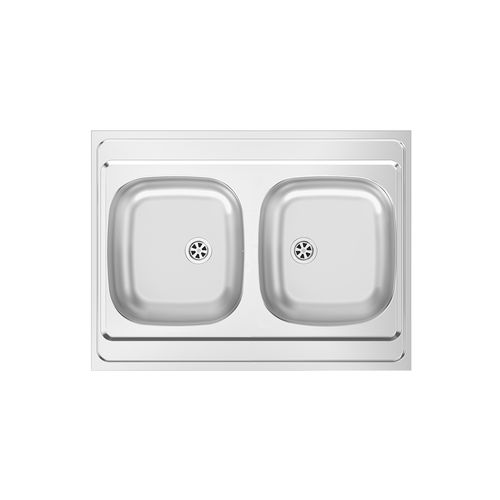 Évier 2 bacs - SIT ON 800×600 BB - RODI HOME – kitchen sinks and accessories - sans égouttoir / en acier inoxydable / encastrable