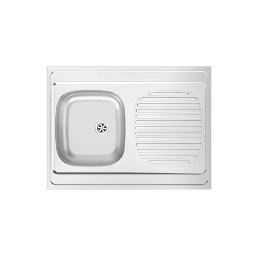 Évier 1 bac - SIT ON 800×600 B - RODI HOME – kitchen sinks and accessories - avec égouttoir / en acier inoxydable / encastrable