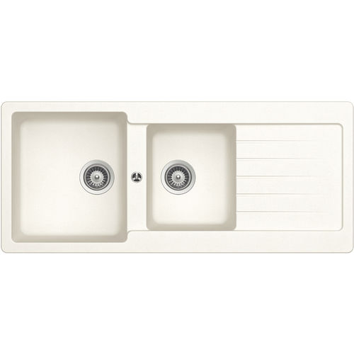 Évier 2 bacs - 116 ALPINA - RODI HOME – kitchen sinks and accessories - avec égouttoir / en composite / encastrable