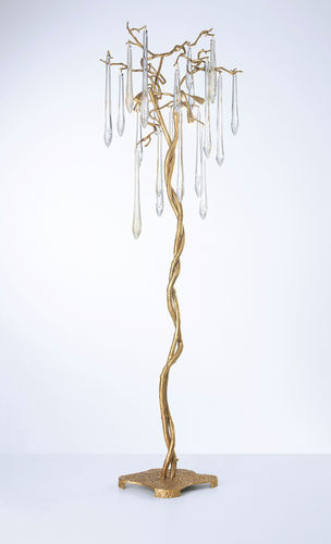 Lampe sur pied - BABYLONICA - Serip - en bronze / en verre / classique