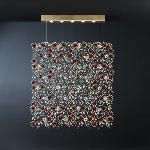 Suspension - PERSA SQUARE - Serip - en bronze / en verre / classique
