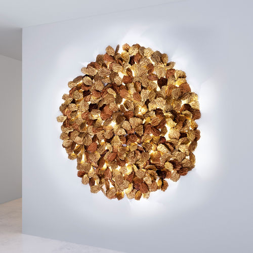 Applique murale design original - FOLIAGE XL  - Serip - d'intérieur / en bronze / en verre