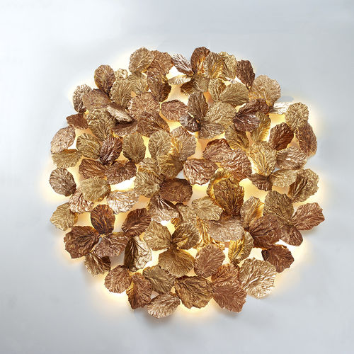 Applique murale design original - FOLIAGE XL  - Serip - d'intérieur / en bronze / ronde