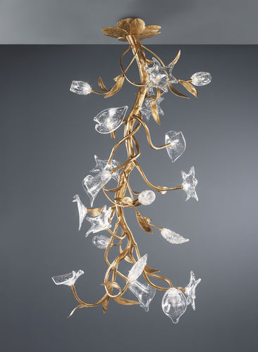Plafonnier classique - GARLAND S - Serip - en verre / en bronze / à LED