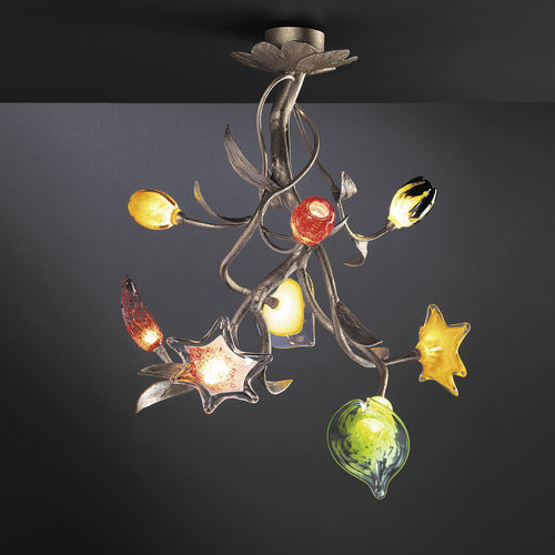 Plafonnier classique - ARBOR M - Serip - en verre / en bronze / à LED