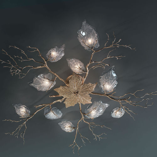 Plafonnier classique - MAGNOLIA - Serip - en verre / en bronze / à LED