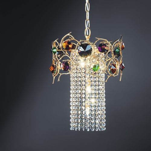 Lustre classique - CLEOPATRA S - Serip - en verre / en bronze / 5 ampoules