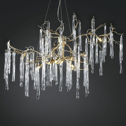 Lustre classique - HOARFROST - Serip - en verre / en métal / cascade