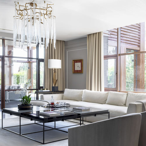 Suspension - TORUS M - Serip - en bronze / en cristal / design original