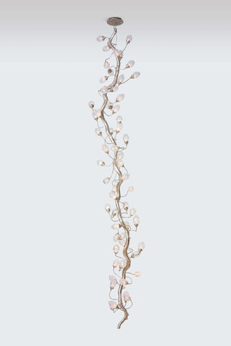 Plafonnier design original - VERTICAL BLOOM L - Serip - en verre / en bronze / à LED