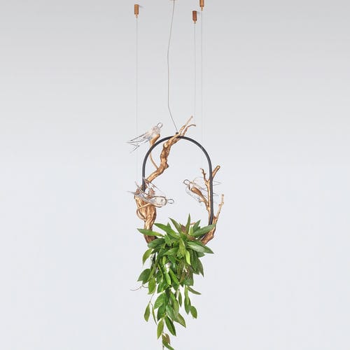 Suspension - UTOPIA & NEST MEDIUM - Serip - en bronze / en verre / contemporaine