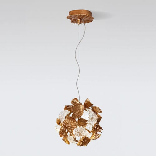 Suspension - Calathea Orbifolia Medium - Serip - en bronze / en verre / contemporaine