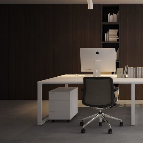 Caisson de bureau en bois - QUADRA 2 - SOTUBO - à 2 tiroirs / à 3 tiroirs / à clé