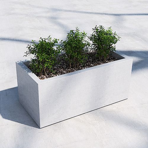 Jardinière en béton - BASIC : 205.MC - BOX - SIT Urban Design - rectangulaire / contemporaine / pour espace public