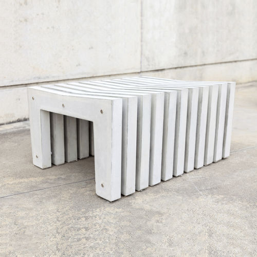 Banc public contemporain - MASTERPLAYER : 502 - SIT Urban Design - en béton fibré