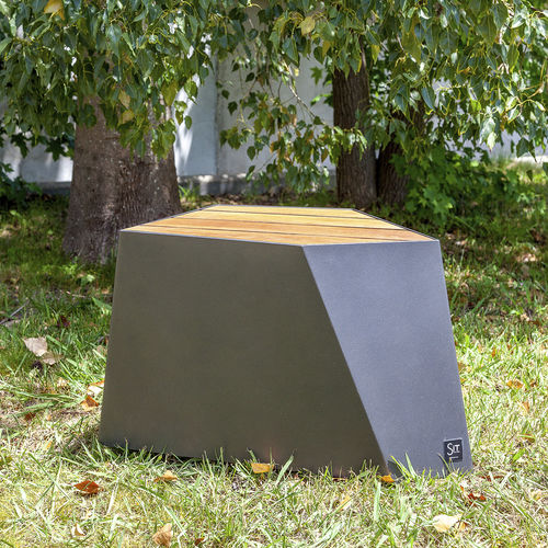Tabouret contemporain - SKEW : 611 - SIT Urban Design - avec piètement en fer / pour espace public / d'extérieur