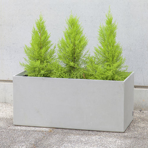 Jardinière en béton fibré - BASIC : 205 BOX - SIT Urban Design - rectangulaire / contemporaine / pour espace public
