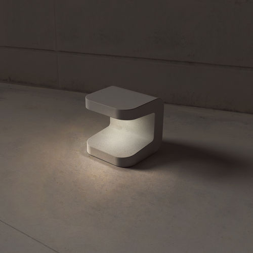 Borne d'éclairage urbaine - FLOW: 443.L - SIT Urban Design - design minimaliste / en béton