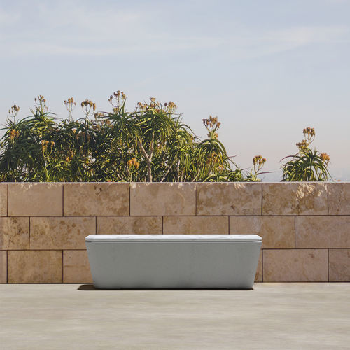 Banc public design minimaliste - SMOOTH 592.S - SIT Urban Design - en béton / sans dossier / sans accoudoirs