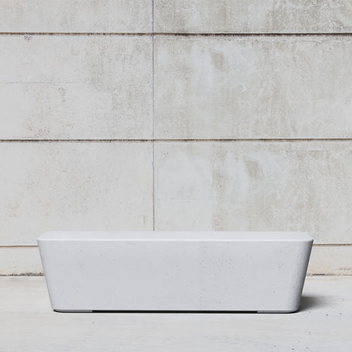 Banc public design minimaliste - SMOOTH 592 - SIT Urban Design - en béton / sans dossier / sans accoudoirs